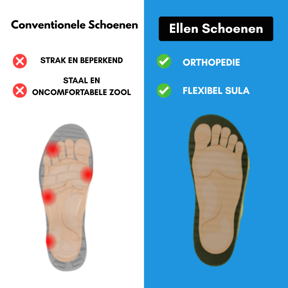 Ellen | Ortopedische Schoenen voor Totale Comfort en Ondersteuning