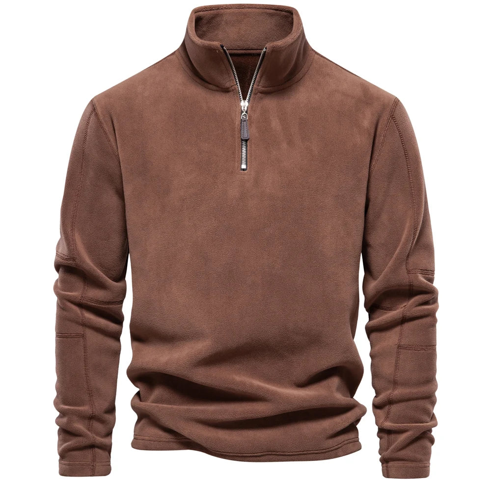 Hendrick | Fleece zipper trui