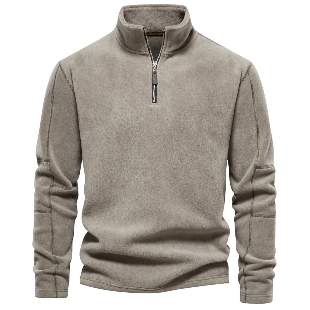 Hendrick | Fleece zipper trui