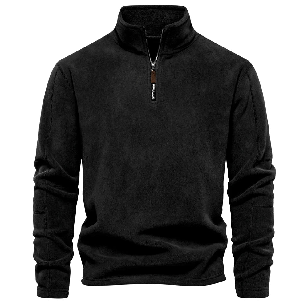 Hendrick | Fleece zipper trui