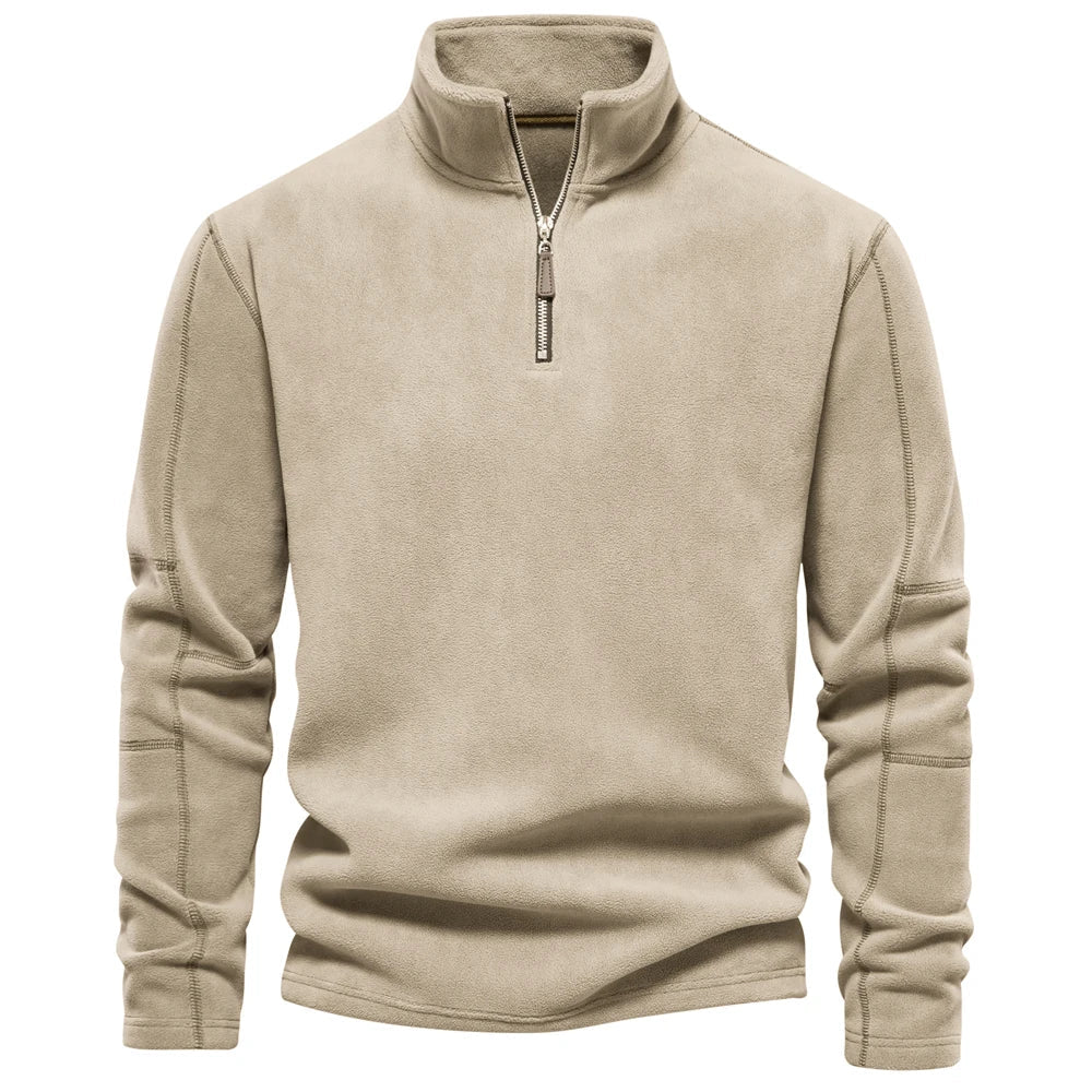 Hendrick | Fleece zipper trui